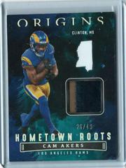 Cam Akers [Turquoise] #HR-CAK Football Cards 2022 Panini Origins Hometown Roots Prices