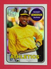 Rickey Henderson #70YTC-19 Baseball Cards 2021 Topps Chrome 70 Years of Baseball Prices