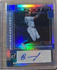 Bryan De La Cruz [Blue] #SS-BC Baseball Cards 2022 Panini Donruss Signature Series Prices