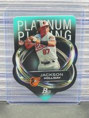 Jackson Holliday [Aqua] Baseball Cards 2023 Bowman Platinum Plating Die Cut Prices