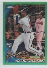 Jason Heyward [Green Refractor] Baseball Cards 2010 Topps Chrome Wrapper Redemption Prices