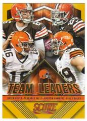 Cleveland Browns #12 Football Cards 2015 Panini Score Team Leaders Prices