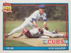 Luis Salazar Baseball Cards 1991 Topps Prices