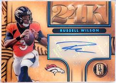 Russell Wilson [Platinum] Football Cards 2022 Panini Gold Standard 24K Autographs Prices