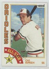 Cal Ripken Jr. Baseball Cards 1984 Topps Nestle Prices