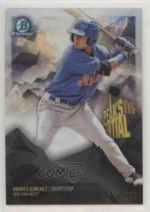 Andres Gimenez [Atomic Refractor] Baseball Cards 2018 Bowman Chrome Peaks of Potential Prices