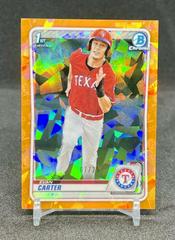 Evan Carter [Orange] #BD-126 Baseball Cards 2020 Bowman Draft Sapphire Prices