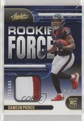 Dameon Pierce [Gold] Football Cards 2022 Panini Absolute Rookie Force Prices