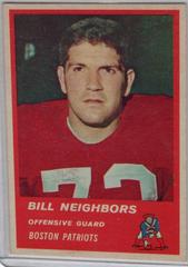 Bill Neighbors #7 Football Cards 1963 Fleer Prices