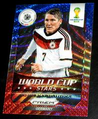 Bastian Schweinsteiger [Blue & Red Wave Prizm] Soccer Cards 2014 Panini Prizm World Cup Stars Prices