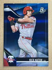 Nick Maton [Blue] #TOP-10 Baseball Cards 2021 Bowman Platinum Top Prospects Prices