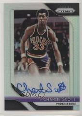 Charlie Scott [Silver Prizm] #SCST Basketball Cards 2018 Panini Prizm Signatures Prices