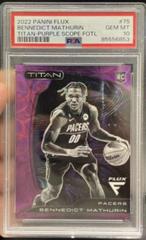 Bennedict Mathurin [Purple Scope] #75 Basketball Cards 2022 Panini Flux Titan Prices