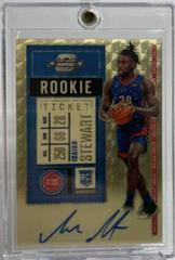 Isaiah Stewart [Autograph Gold] Basketball Cards 2020 Panini Contenders Optic Prices