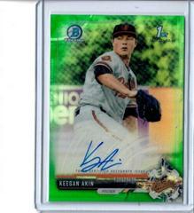 Keegan Akin [Green Refractor] #CPA-KA Baseball Cards 2017 Bowman Chrome Prospects Autographs Prices