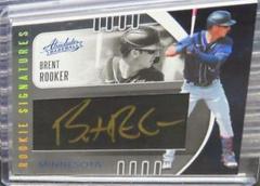 Brent Rooker [Black Leather Signature] #112 Baseball Cards 2021 Panini Absolute Prices