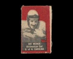 Art Weiner Football Cards 1950 Topps Felt Backs Prices