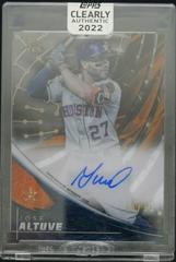 Jose Altuve [Orange] Baseball Cards 2022 Topps Clearly Authentic Tek Autographs Prices