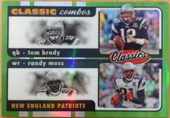 Randy Moss, Tom Brady [Green] Football Cards 2022 Panini Classics Combos Prices