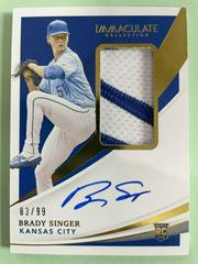 Brady Singer [Patch Autograph] #121 Baseball Cards 2021 Panini Immaculate Collection Prices