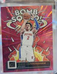 Cade Cunningham [Pink Laser] #9 Basketball Cards 2022 Panini Donruss Bomb Squad Prices