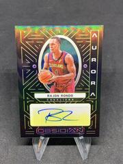 Rajon Rondo [Yellow] #AUR-RJR Basketball Cards 2021 Panini Obsidian Aurora Autographs Prices