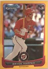 Bryce Harper [Gold Refractor] Baseball Cards 2012 Bowman Chrome Draft Prices