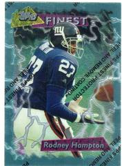 Rodney Hampton [w/ Coating] #172 Football Cards 1995 Topps Finest Boosters Prices