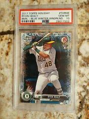 Ryon Healy [Blue Winter Wonderland] Baseball Cards 2017 Topps Holiday Bowman Prices