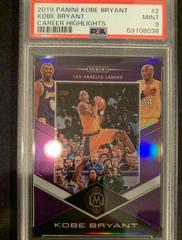Kobe Bryant Basketball Cards 2019 Panini Kobe Bryant Career Highlights Prices