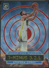 Stephen Curry [Red Wave] #6 Basketball Cards 2019 Panini Donruss Optic T-Minus 3,2,1 Prices