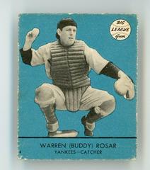 Buddy Rosar [Blue Background] #4 Baseball Cards 1941 Goudey Prices