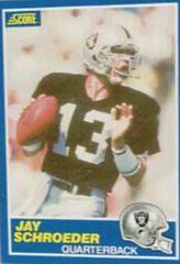 Jay Schroeder #30 Football Cards 1989 Panini Score Prices
