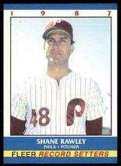 Shane Rawley Baseball Cards 1987 Fleer Record Setters Prices