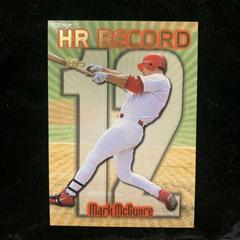 Mark McGwire [#12] #220 Baseball Cards 1999 Topps Home Run Record Prices