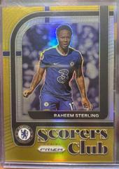 Raheem Sterling [Gold] Soccer Cards 2022 Panini Prizm Premier League Scorers Club Prices
