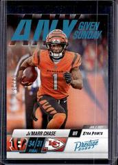 Ja'Marr Chase [Platinum] Football Cards 2022 Panini Prestige Any Given Sunday Prices