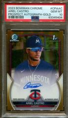 Ariel Castro [Gold] Baseball Cards 2023 Bowman Chrome Prospect Autographs Prices