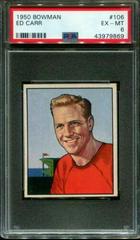 Ed Carr #106 Football Cards 1950 Bowman Prices