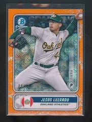 Jesus Luzardo [Orange Refractor] Baseball Cards 2020 Bowman Chrome Spanning the Globe Prices