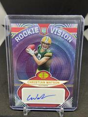 Christian Watson [Red] #RVS-CW Football Cards 2022 Panini Illusions Rookie Vision Signatures Prices