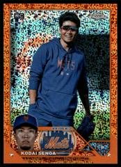 Kodai Senga [SP Variation Orange Speckle] #USC124 Baseball Cards 2023 Topps Chrome Update Prices