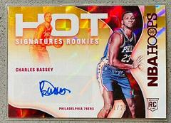 Charles Bassey [Red] Basketball Cards 2021 Panini Hoops Hot Signatures Rookies Prices
