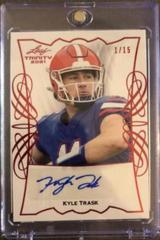 Kyle Trask [Red] #TPA-KT1 Football Cards 2021 Leaf Trinity Portrait Autographs Prices