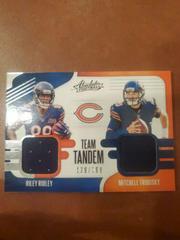 Mitchell Trubisky, Riley Ridley #TTM-CB Football Cards 2019 Panini Absolute Team Tandem Materials Prices