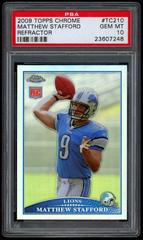 Matthew Stafford [Refractor] #TC210 Football Cards 2009 Topps Chrome Prices
