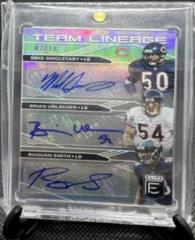 Mike Singletary, Brian Urlacher, Roquan Smith Football Cards 2019 Donruss Elite Team Lineage Signatures Prices