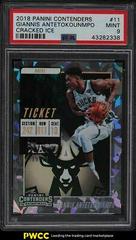 Giannis Antetokounmpo [Cracked Ice] Basketball Cards 2018 Panini Contenders Prices