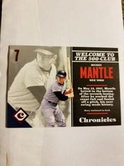 Mickey Mantle [Red] #7 Baseball Cards 2017 Panini Chronicles Prices