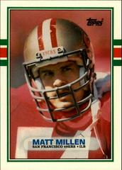 Matt Millen Football Cards 1989 Topps Traded Prices